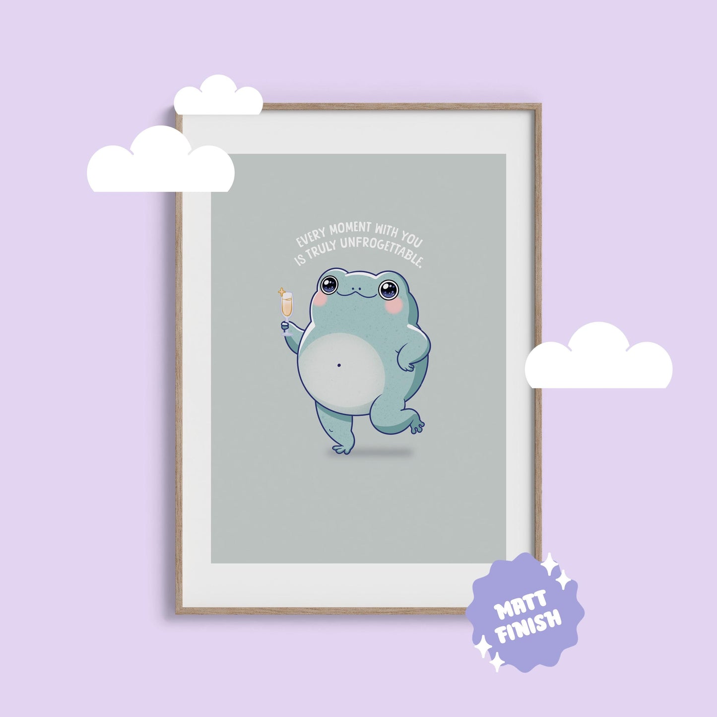 Unfroggetable Frosch Grußkarte