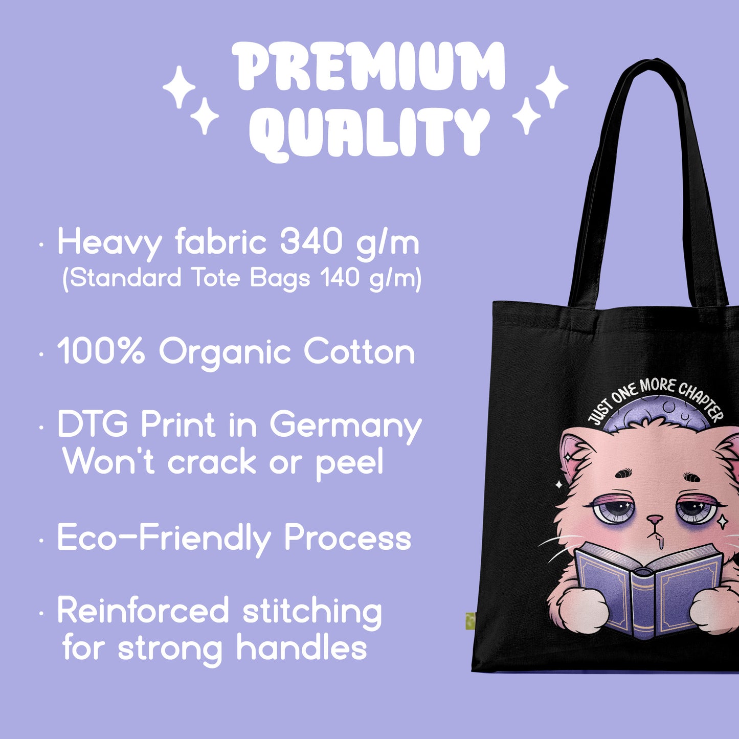Just One More Chapter Tote Bag
