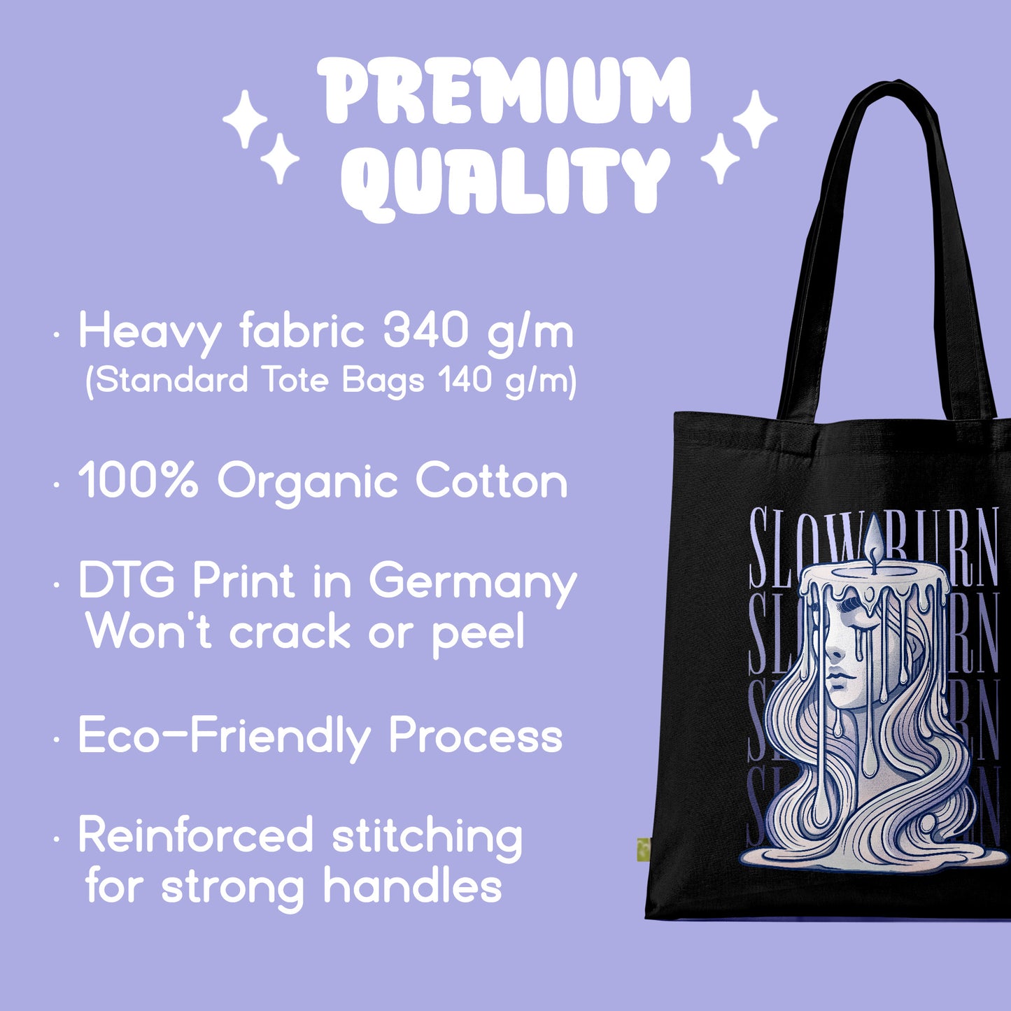 Slowburn Tote Bag
