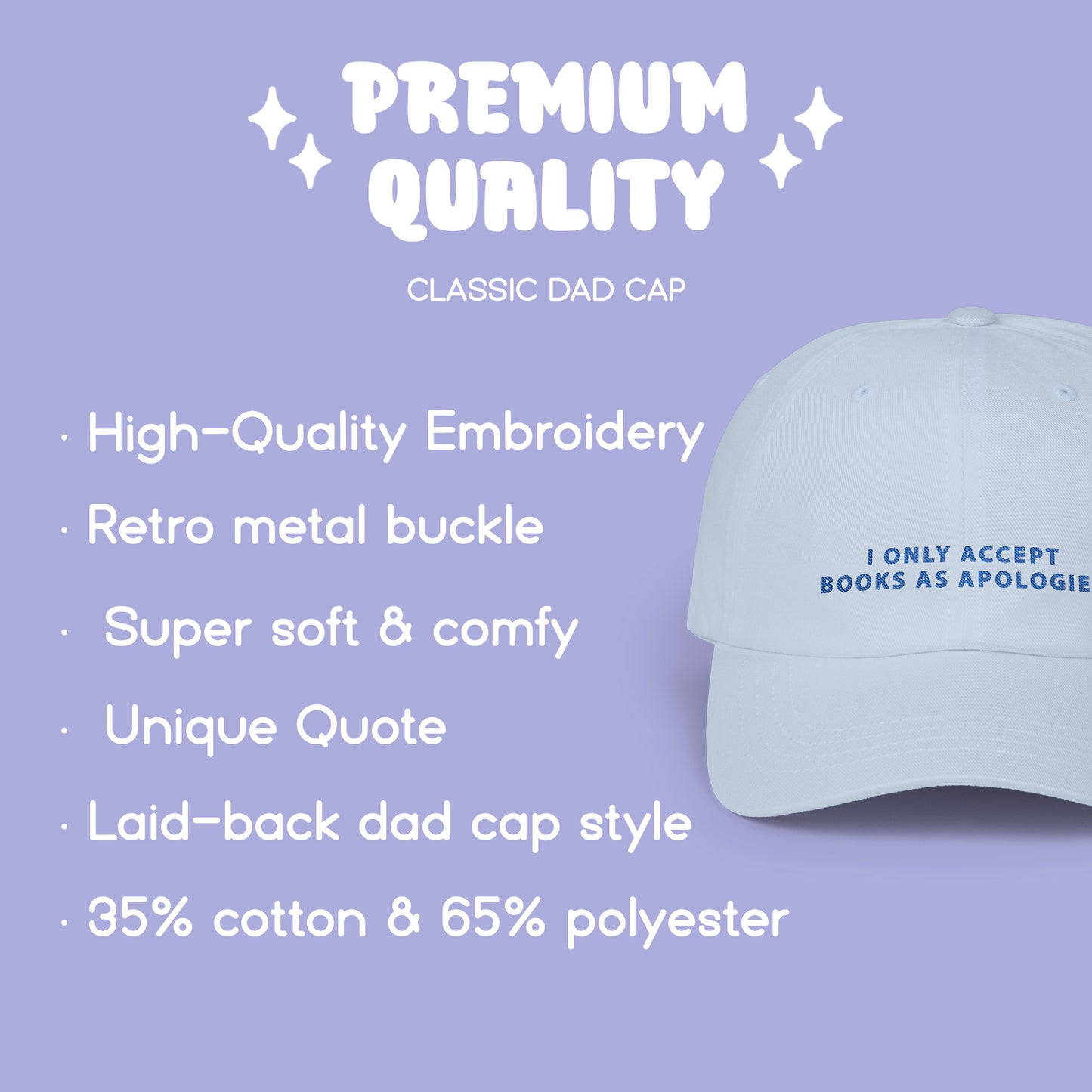 Only Books as Apologies Cap