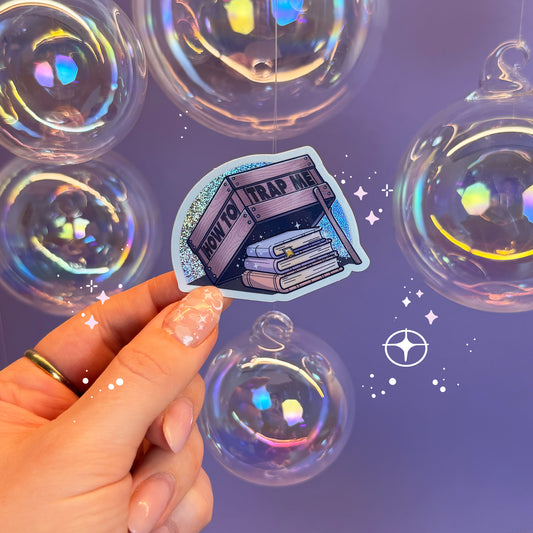How to trap me – Glitzer Sticker