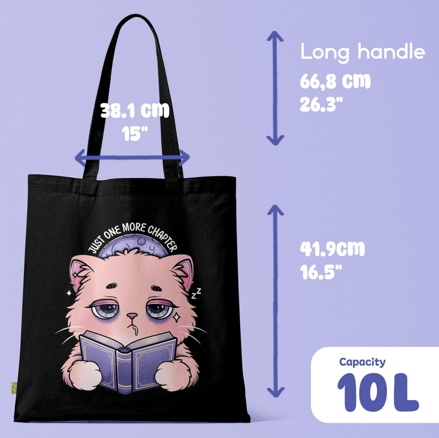 Just One More Chapter Tote Bag