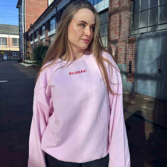 Buchmaus Sweatshirt I BESTICKT