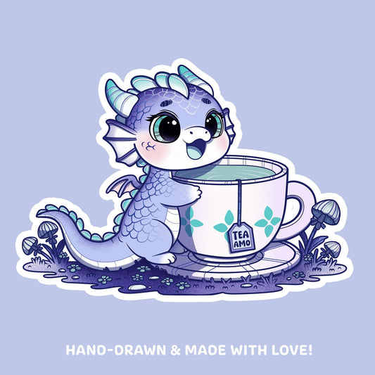 Teeliebhaber Drachen Sticker