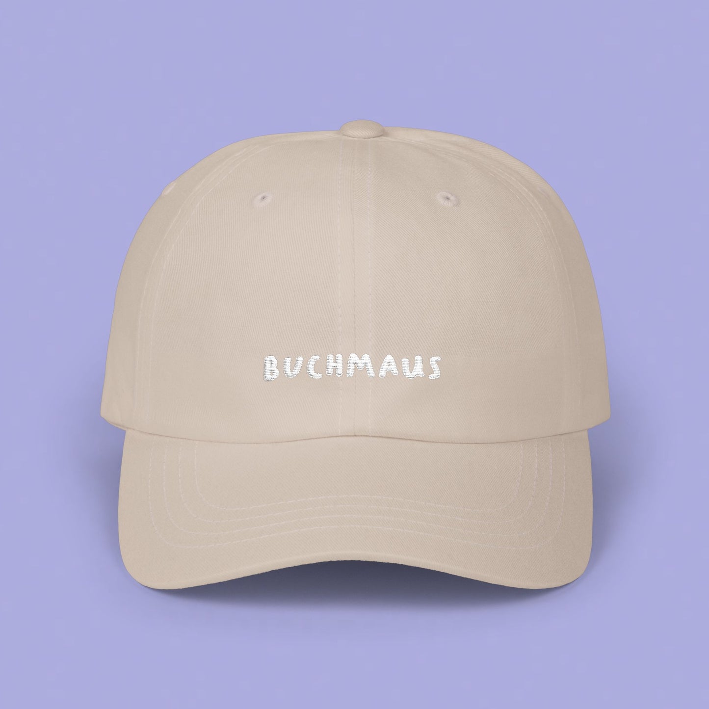 Buchmaus Cap weißer Stick