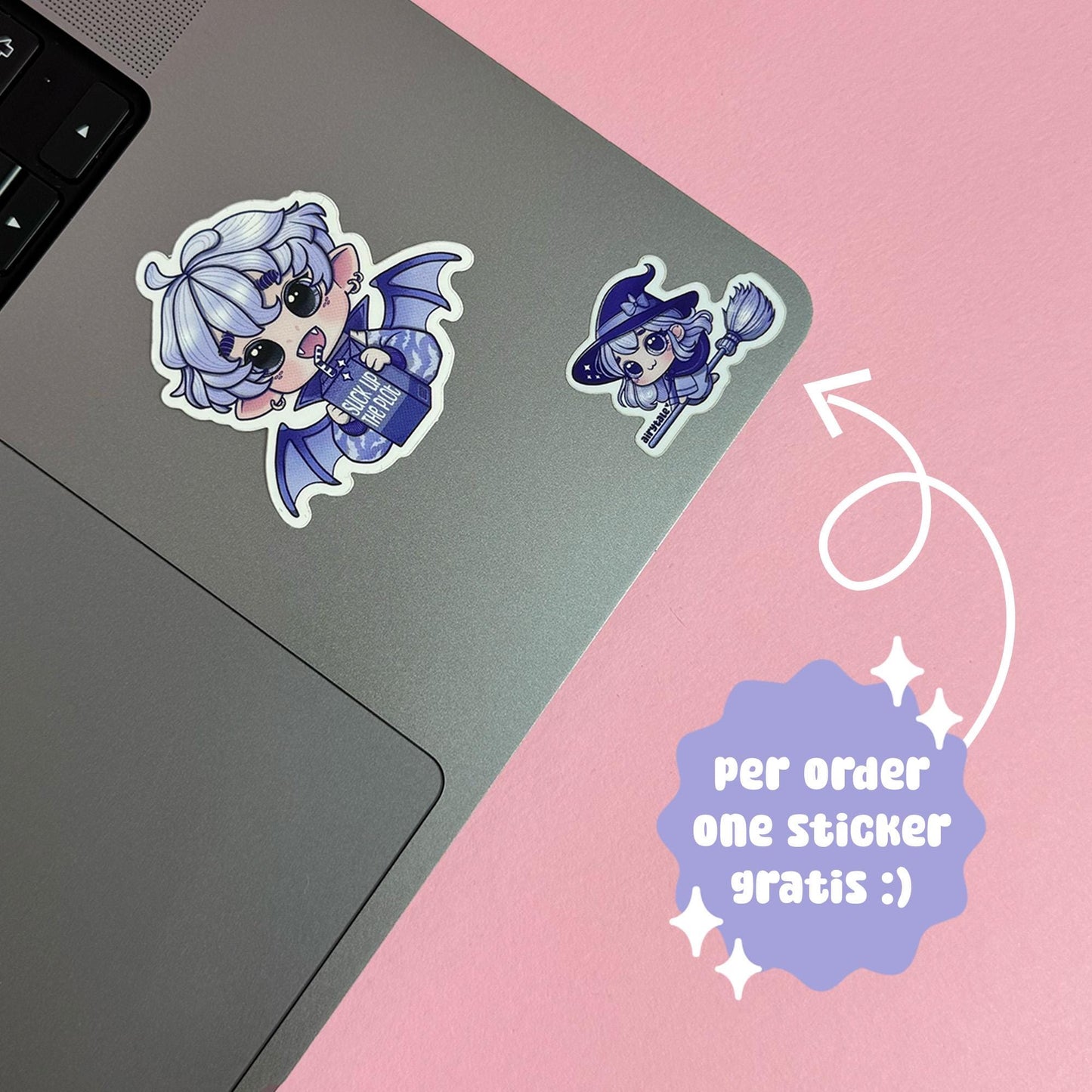 Suck up the Plot Vampir Sticker