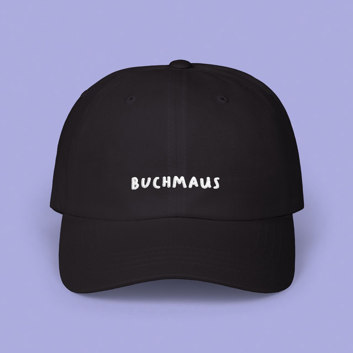 Buchmaus Cap weißer Stick