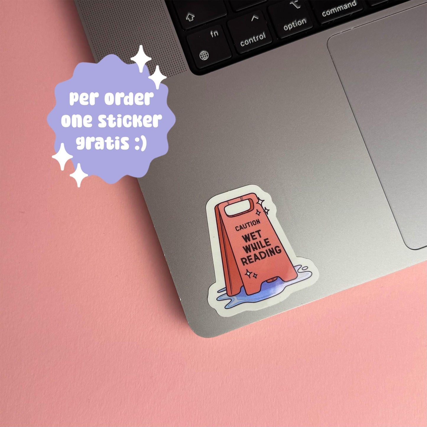 Wet While Reading Holo Sticker