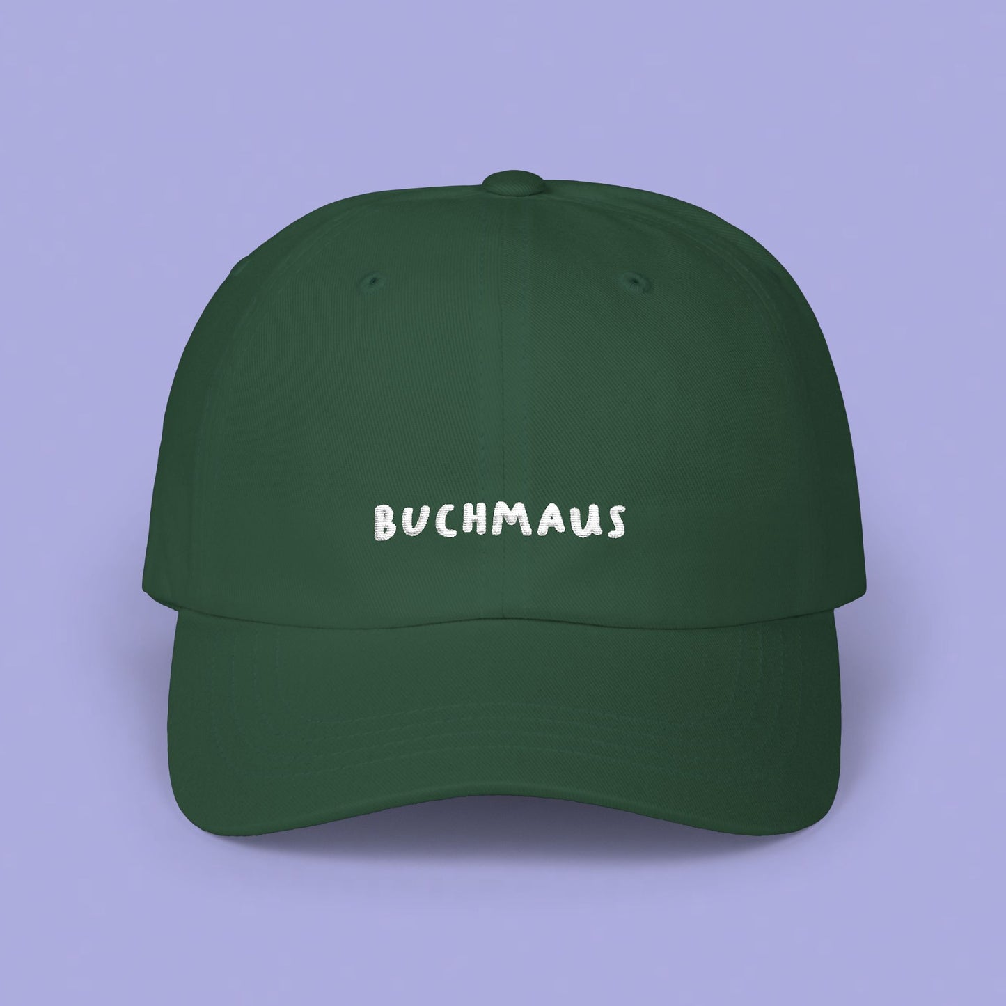 Buchmaus Cap weißer Stick