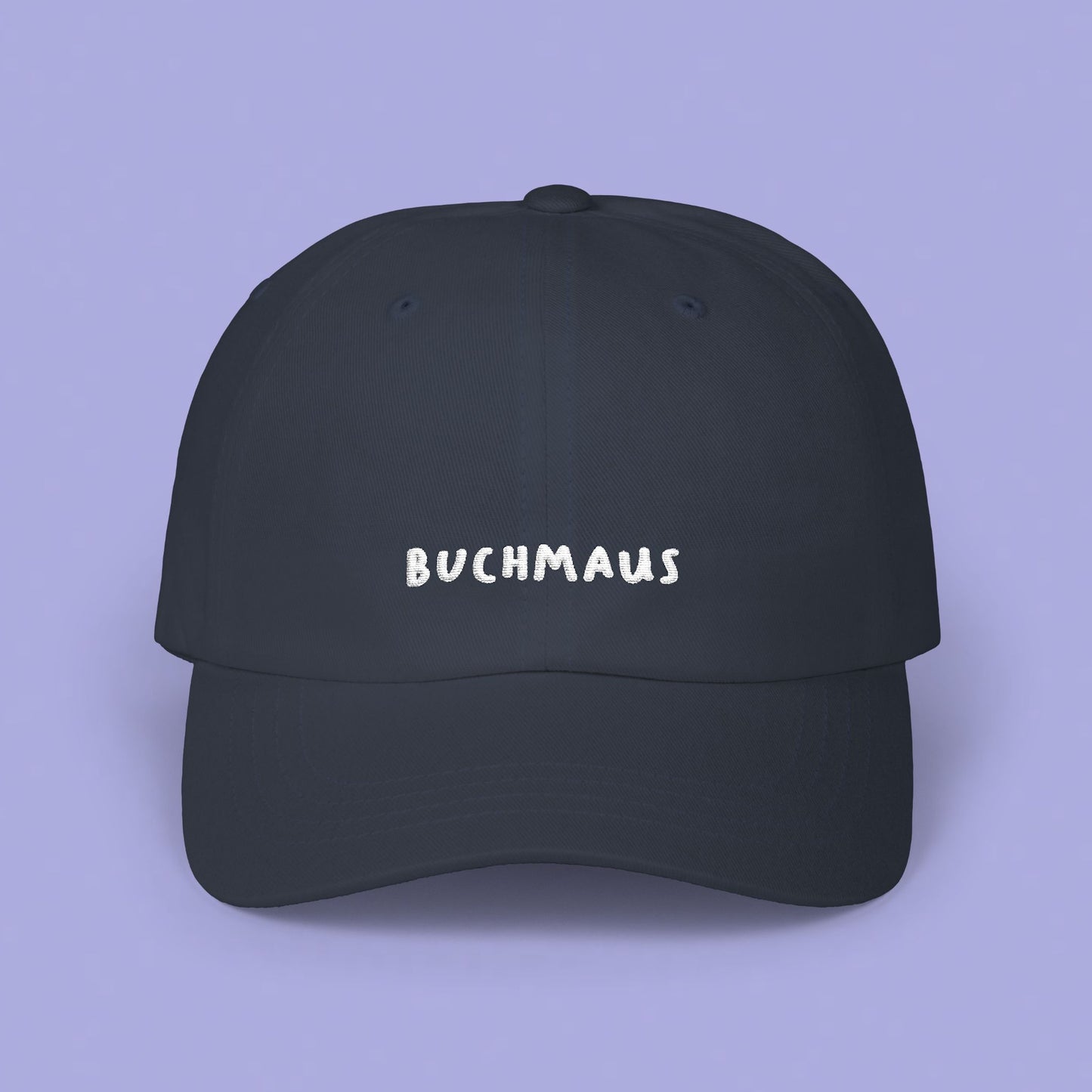 Buchmaus Cap weißer Stick