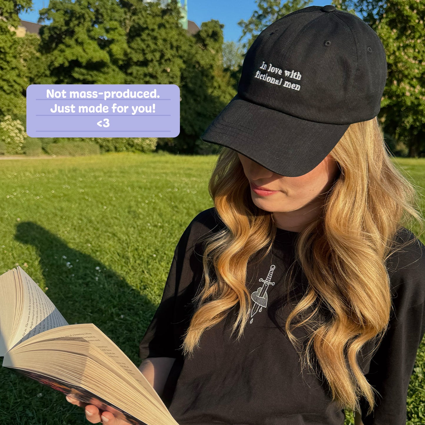 In love with fictional men Cap