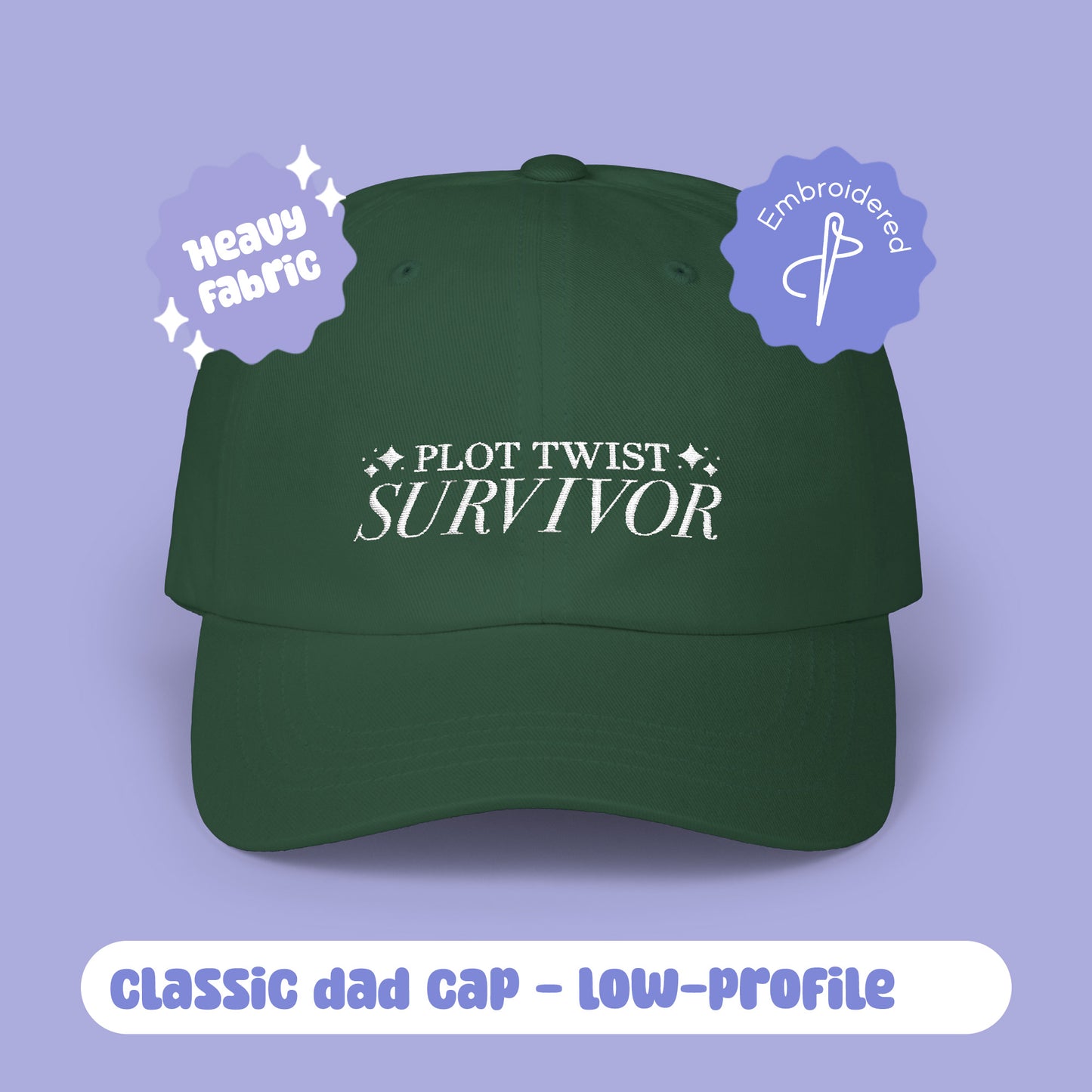 Plot Twist Survivor Dad Cap