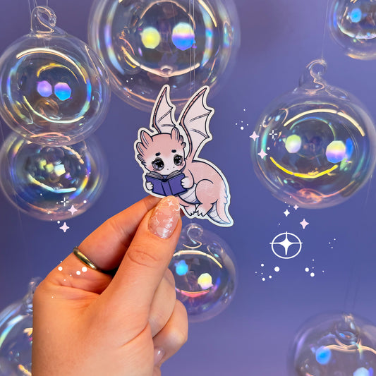 Fliegender Buchdrache Sticker