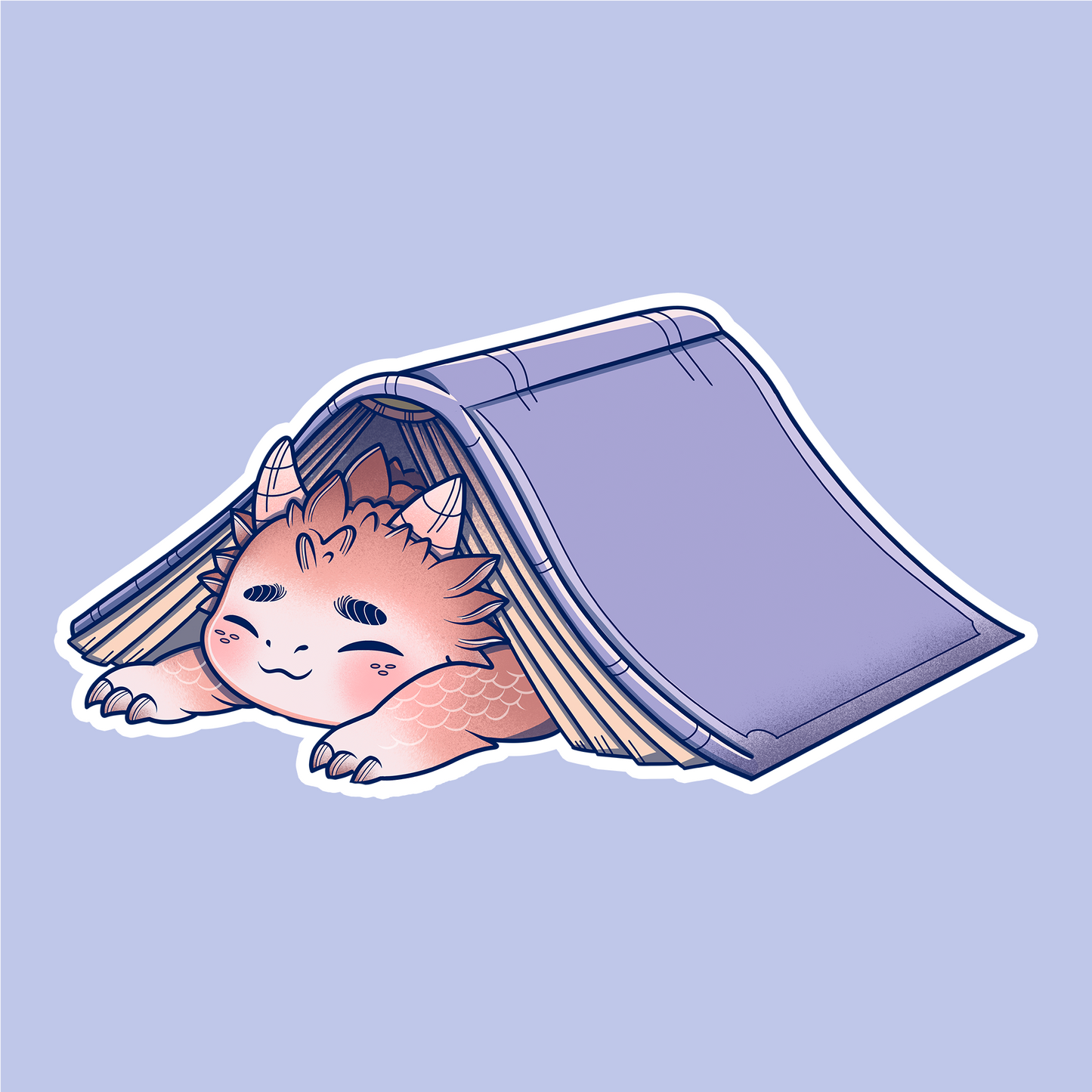 Buchdrache Sticker