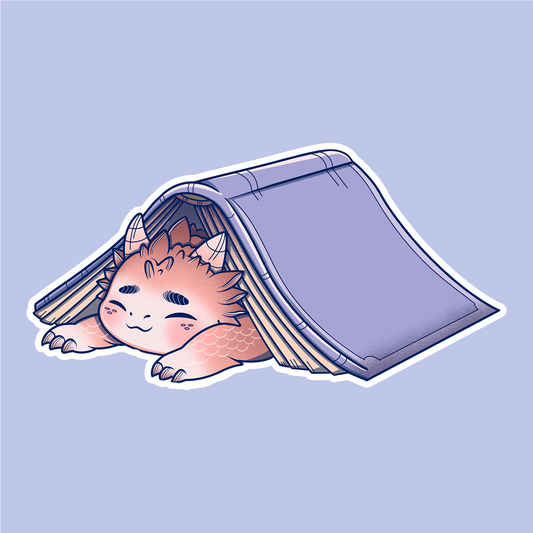 Buchdrache Sticker