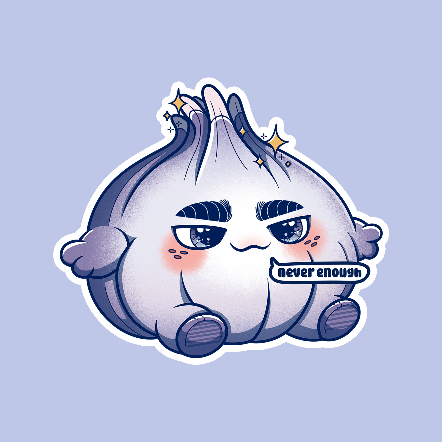 Knoblauch - never enough Sticker