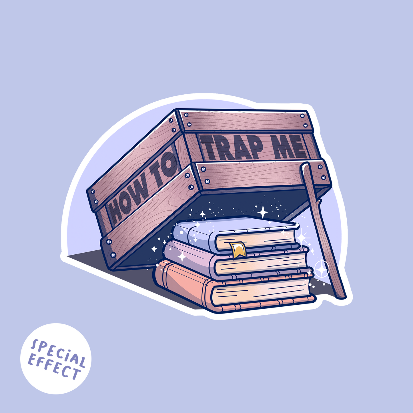 How to trap me – Glitzer Sticker