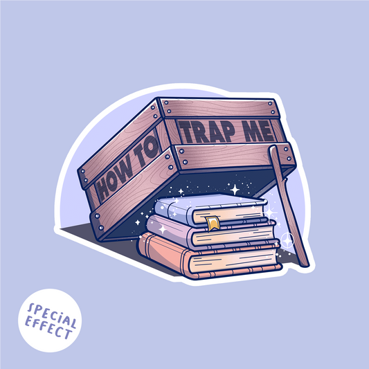 How to trap me – Glitzer Sticker