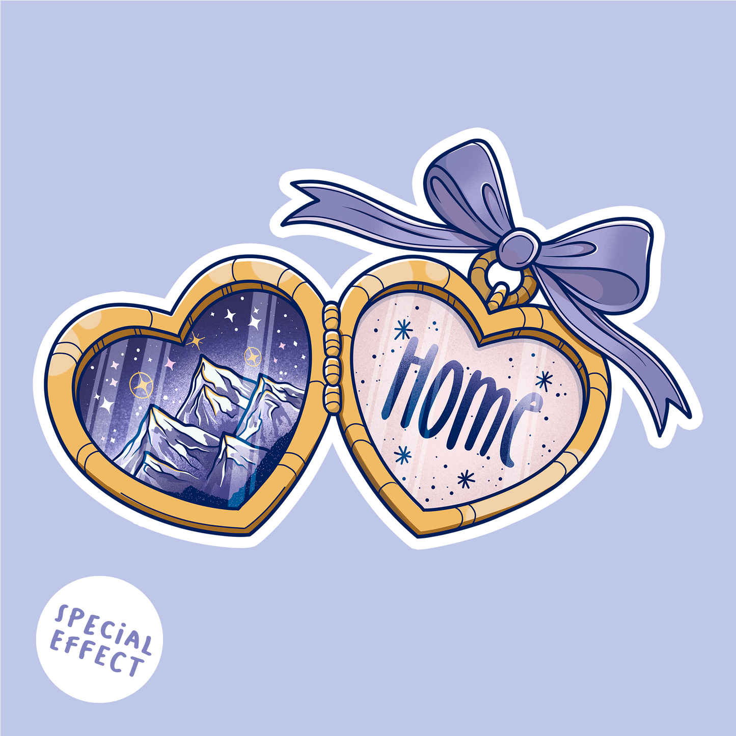 Herz Amulett Special Sticker