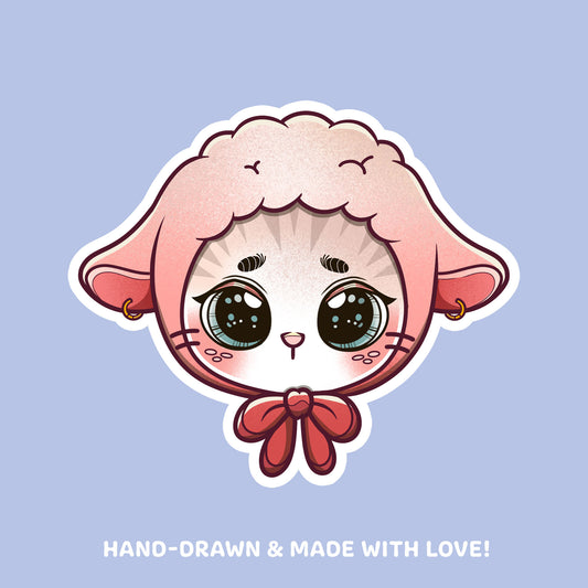 Katze mit Schafsmütze