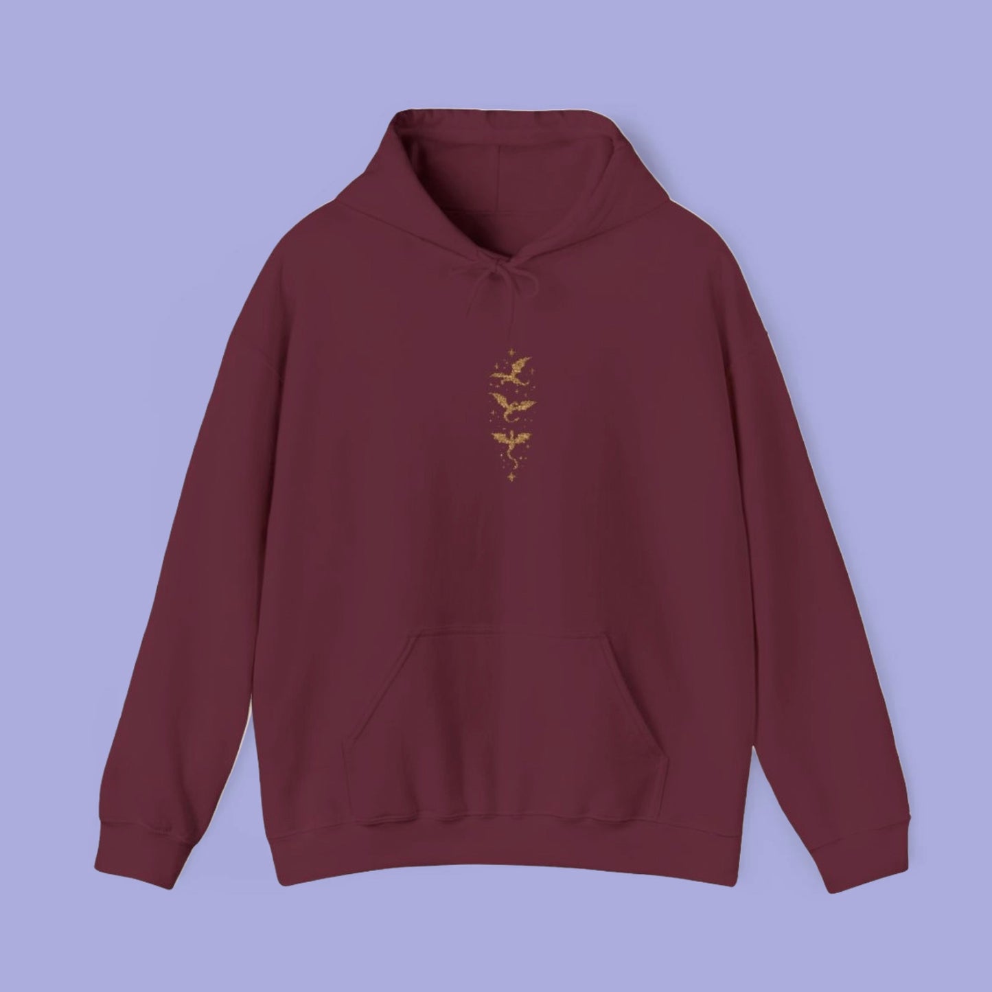 Fliegende Drachen Hoodie l BESTICKT