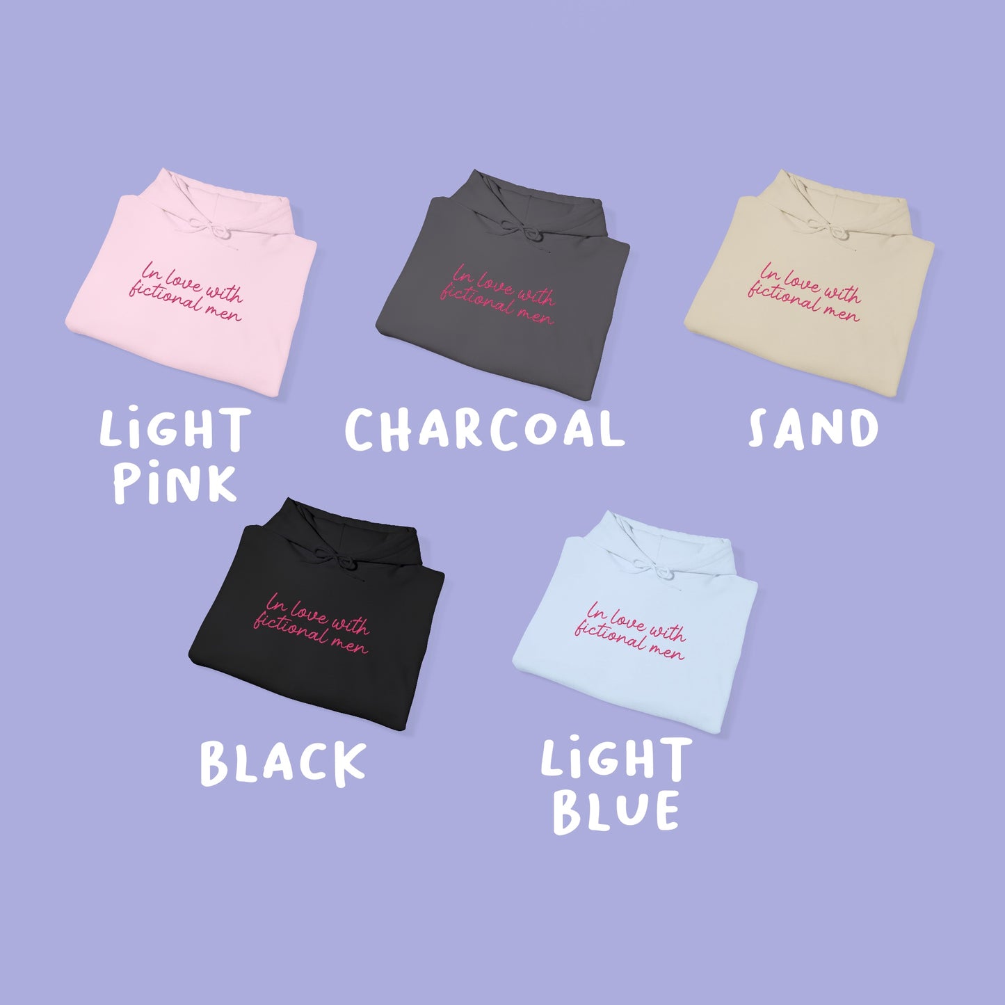 In love with fictional men Hoodie l BESTICKT