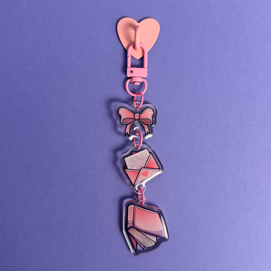 E-Reader Charm – Romance Pink