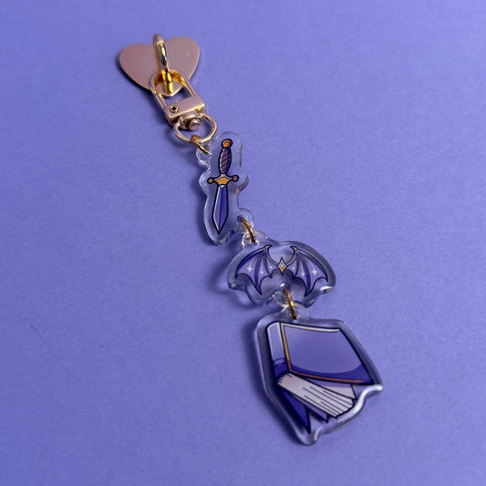 E-Reader Charm – Fantasy Gold