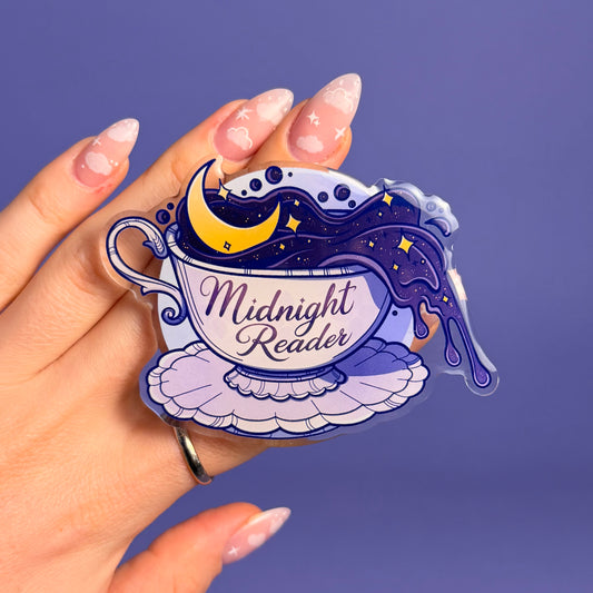 E-Reader-Grip Midnight Reader Tasse