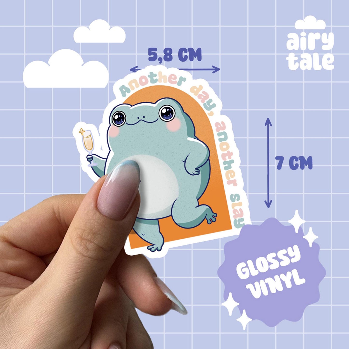 Another Day Another Slay Frosch  Sticker